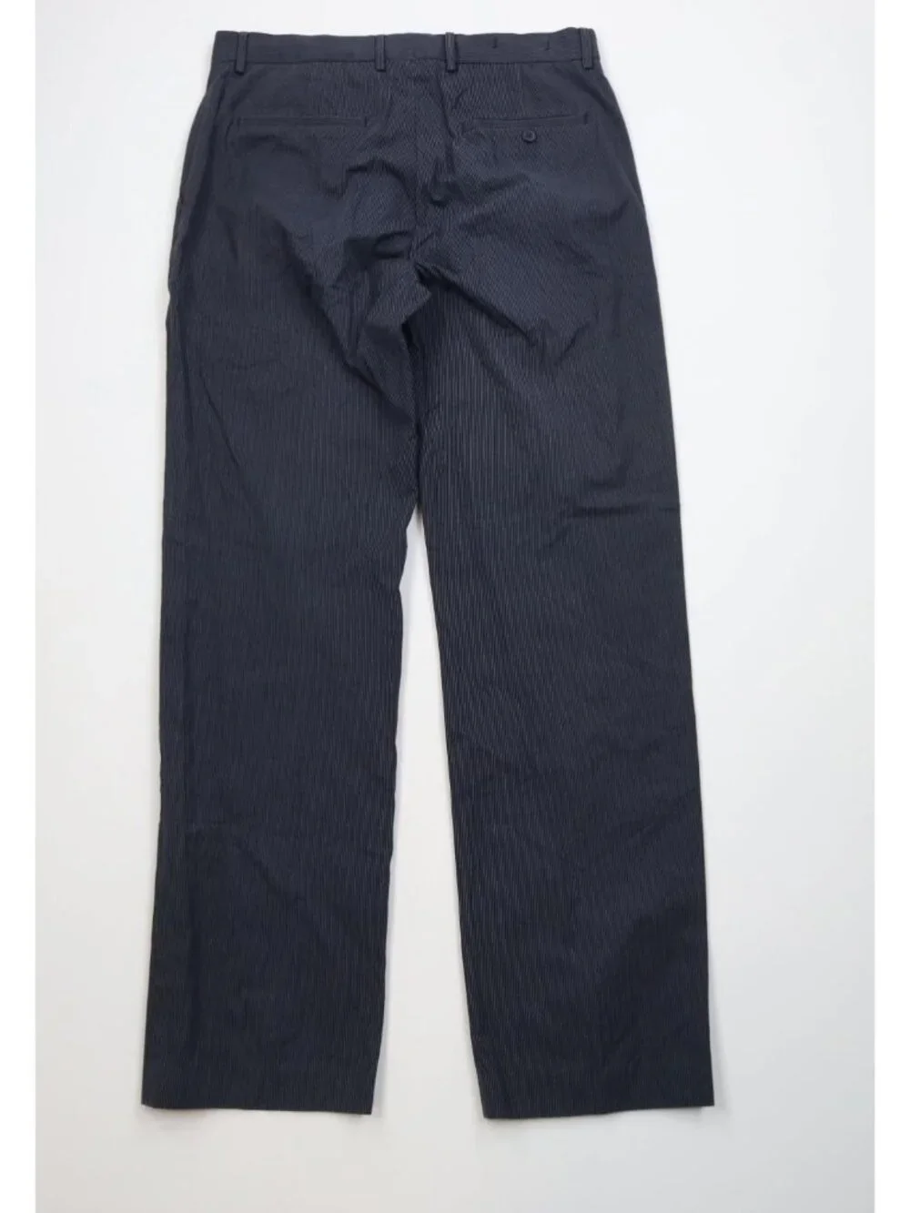 Vtg Y2K 2005 Banana Republic Mens 33x34 Cotton Pinstriped Wide Leg Chino Pants